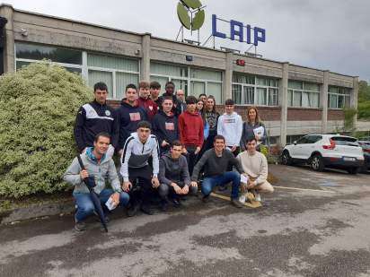 Visite à Laip d'élèves de l'école de formation professionnelle Iurreta 1