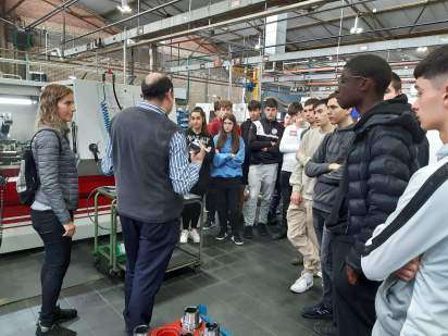 Visite à Laip d'élèves de l'école de formation professionnelle Iurreta 