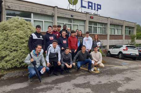 Besuch von Schülern der Berufsschule Iurreta in Laip 