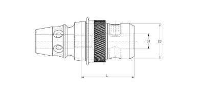 Portaherramientas Weldon + Whistle-notch para sistemas de cambio rápido