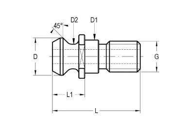 Tirantes ISO 7388/2 ( 45°)