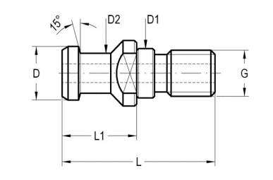 Tirantes DIN 69872 - ISO 7388/2 ( 15°)